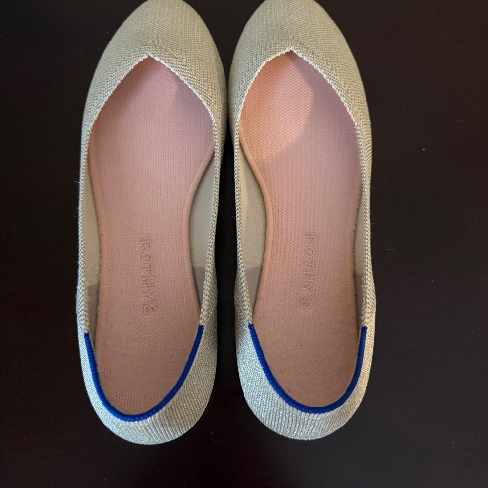 Rothy's Women's Gold and Blue Flats